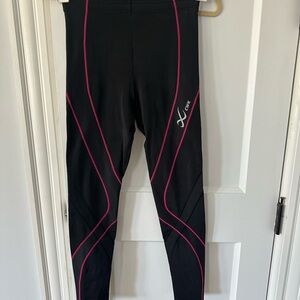 CW-X Black and Pink Leggings - Medium